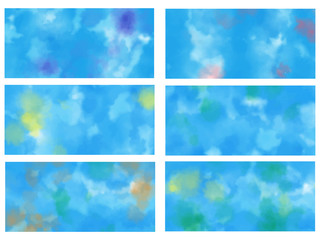 淡い絵の具の背景　壁紙　アブストラクト