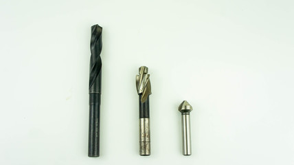 Mechanical cutting tool known as countersink,counterbore and drill bit.