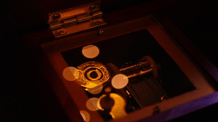 music box with light dots