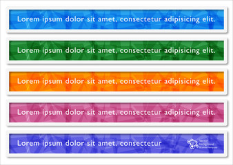Banner and Label Design, Heading, Title, Vector Graphics