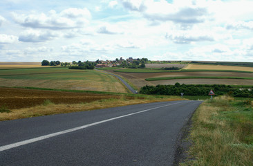 Country view in Champagne