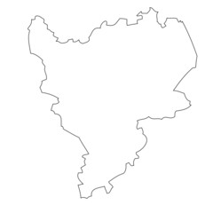 East Midlands - map region of England