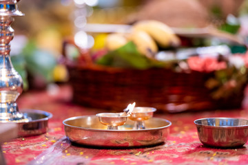 Oil lamp, Diwali , Hindu festival , royal Rajasthan, India
