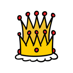 cartoon doodle of two crowns