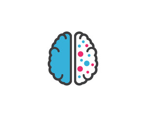 Brain Logo Template vector icon illustration design