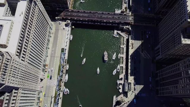 4k Cinematic Aerial footage Chicago, Illinois, USA