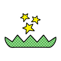 comic book style cartoon magic lotus flower