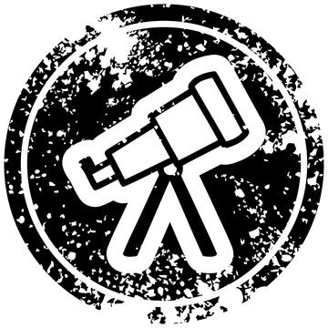 recommend clip art: astronomy telescope distressed icon