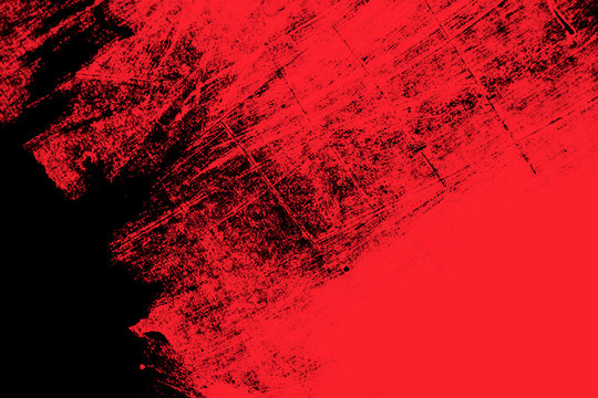 Red And Black Paint Brush Strokes Background 