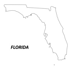 Florida - map state of USA