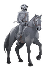 Warrior on horse