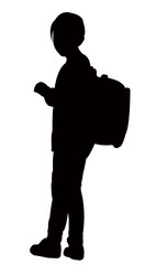 student girl body silhouette vector