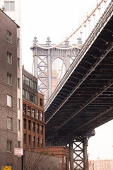 Fototapeta na wymiar Manhattan Bridge, Dumbo, New York