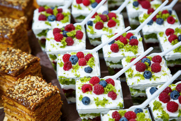 sweet cakes laid out on a plate