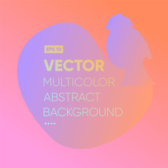 Vector multicolor abstract background art trendy illustration