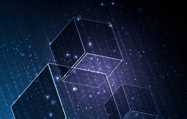 Abstract tech background. Futuristic technology interface