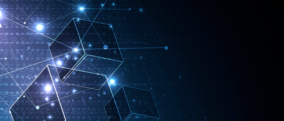 Abstract tech background. Futuristic technology interface