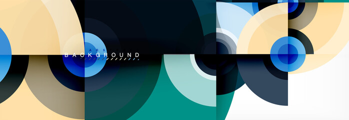 Abstract background circle design