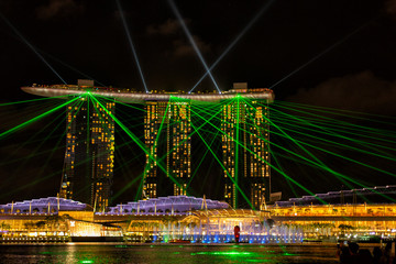 View of the Spectra Light and Water show