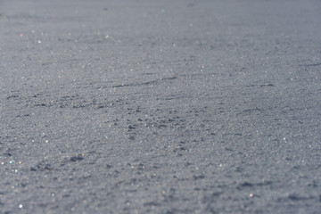 Natural winter background with snow drifts in christmas. sun.