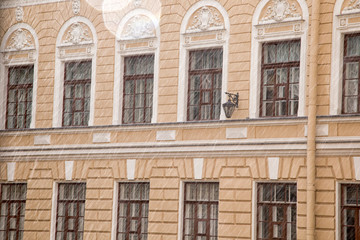 windows and details on an exterior of the building.