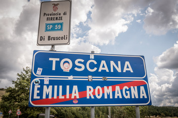 Fototapeta premium Schild in Italien 