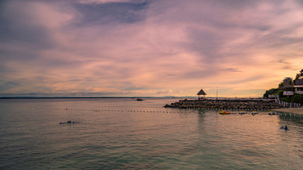Fototapeta na wymiar Sunset on Cebu Island, Philippines.