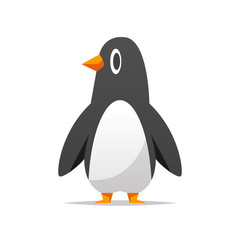 Cartoon penguin vector isolated illustration