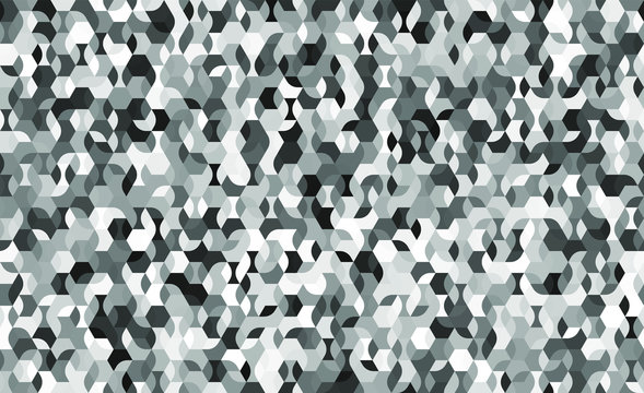 Hexagon mit Kurven Endlosmuster