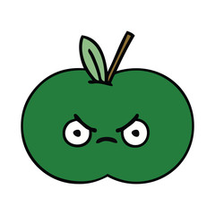 cute cartoon juicy apple