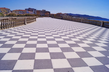 Terrace Mascagni, Livorno, Tuscany, Italy