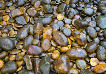 Colorful patterned shapes of stones for background.