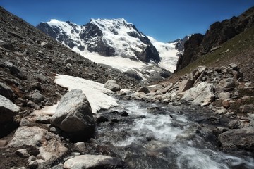 glacier in the alps
