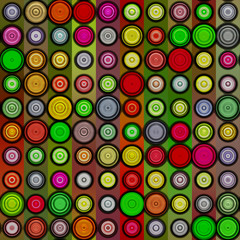 Abstract seamless background consisting of circles illustration