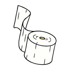 cartoon doodle of a toilet roll