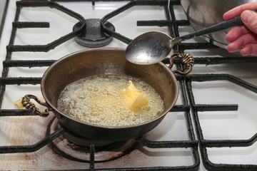 Kuymak - cheese corn porridge - turkish food.artvin savsat 