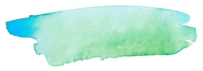 green watercolor stain drawn by hand. high resolution real texture
