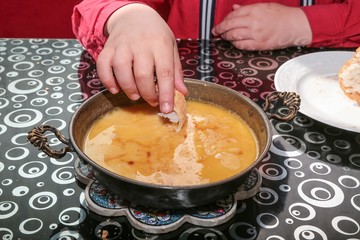 Kuymak - cheese corn porridge - turkish food.artvin savsat 