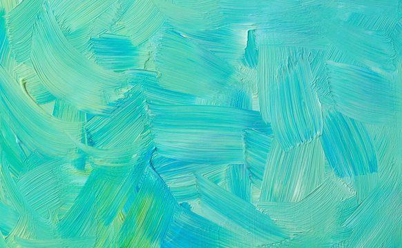 green and blue brush strokes