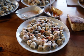 a plate of Turkish Mantis 