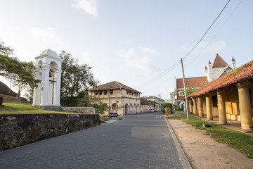 Fototapeta na wymiar Bell Tower in Galle Fort, Sri Lanka