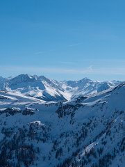 Fototapeta premium Winterlandschaft in den Bergen