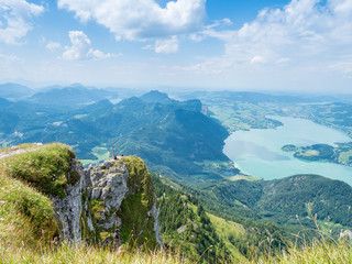 Blick vom Schafberg in Österreich
