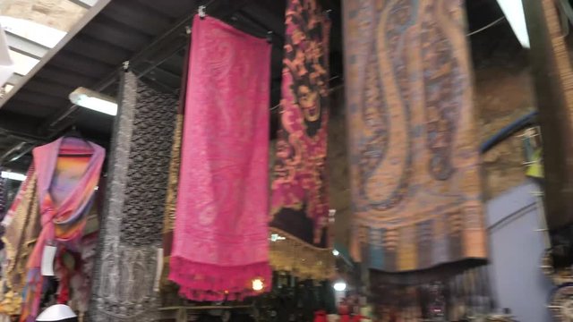 Traditional bazaar in old town Jerusalem market