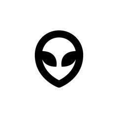 Fototapeta premium Alien icon. Space technology sign
