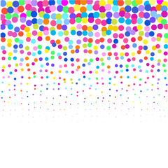 Colored circles on a white background  