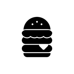 Hamburger icon. Fastfood sign