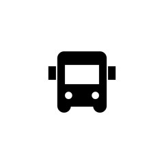 Bus icon. Public transport sign