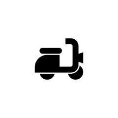 Motorcycle icon. Shipping sign