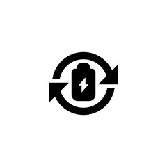 Recycle bin icon. Ecology sign